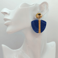 BOUCLES ÉNOLA ( BLEU ROI )
