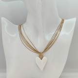 COLLIER COEUR (BLANC)