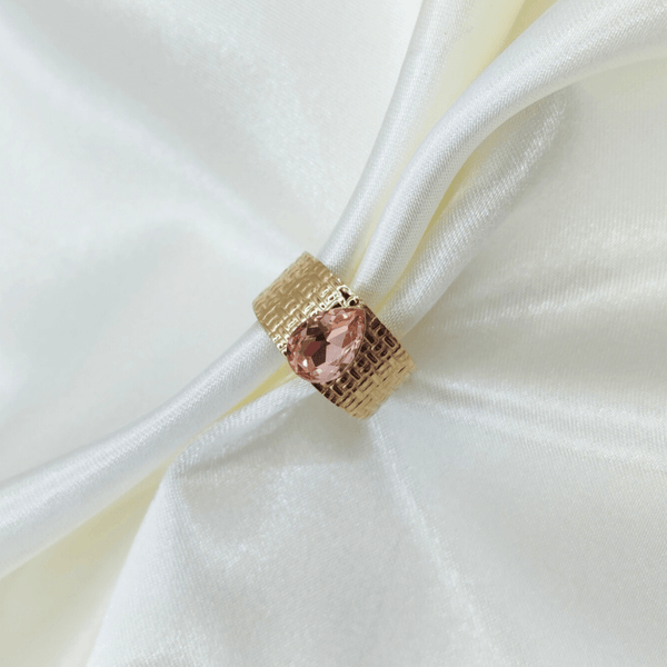 BAGUE OLIVIA ( SAUMON )